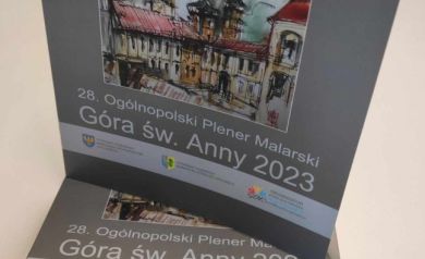 Katalog obrazów z 28. Ogólnopolskiego Pleneru Malarskiego na Górze Św. Anny 2023.