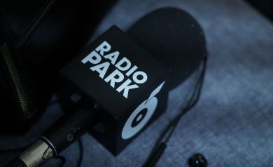 Na zdjęciu mikrofon Radia Park.