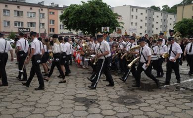 Orkiestra biorąca udział w korowodzie.