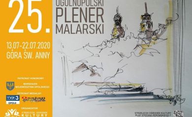 Plakat promujący 25 Ogólnopolski Plener Malarski 2019.