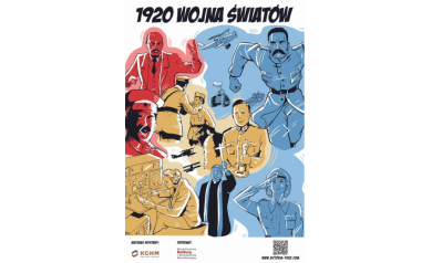 Plakat promujący wystawę '1920 Wojna Światów' - 2020.